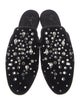 Giuseppe Zanotti Velvet Crystal Embellishments Mules