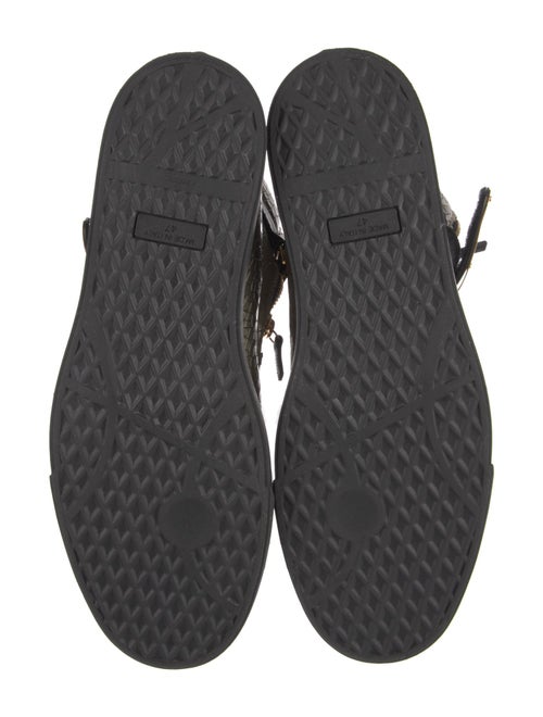 Giuseppe Zanotti Leather Animal Print Sneakers