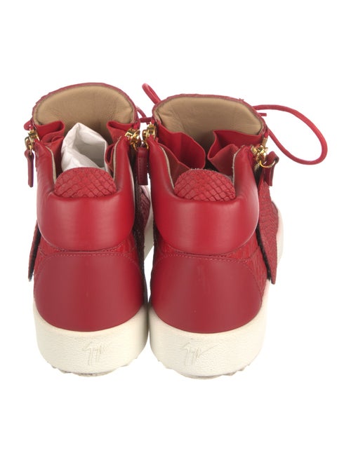 Giuseppe Zanotti Leather Colorblock Pattern Sneakers