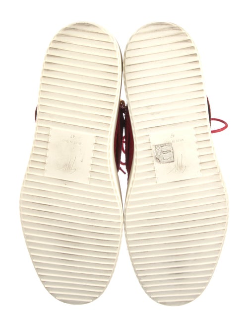 Giuseppe Zanotti Leather Colorblock Pattern Sneakers