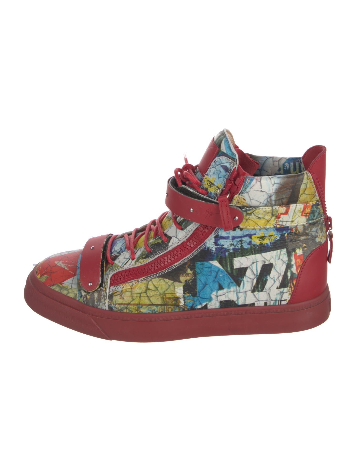Giuseppe Zanotti Leather Printed Sneakers