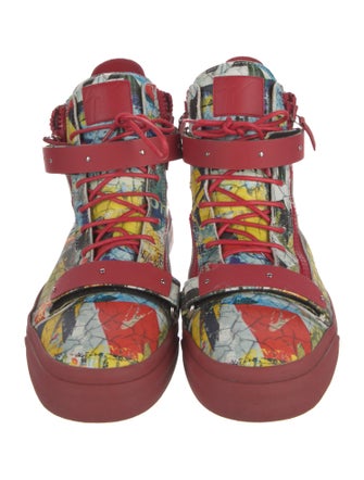 Giuseppe Zanotti Leather Printed Sneakers