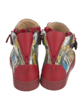 Giuseppe Zanotti Leather Printed Sneakers