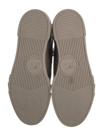 Giuseppe Zanotti Embossed Leather Animal Print Sneakers