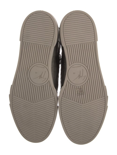 Giuseppe Zanotti Embossed Leather Animal Print Sneakers