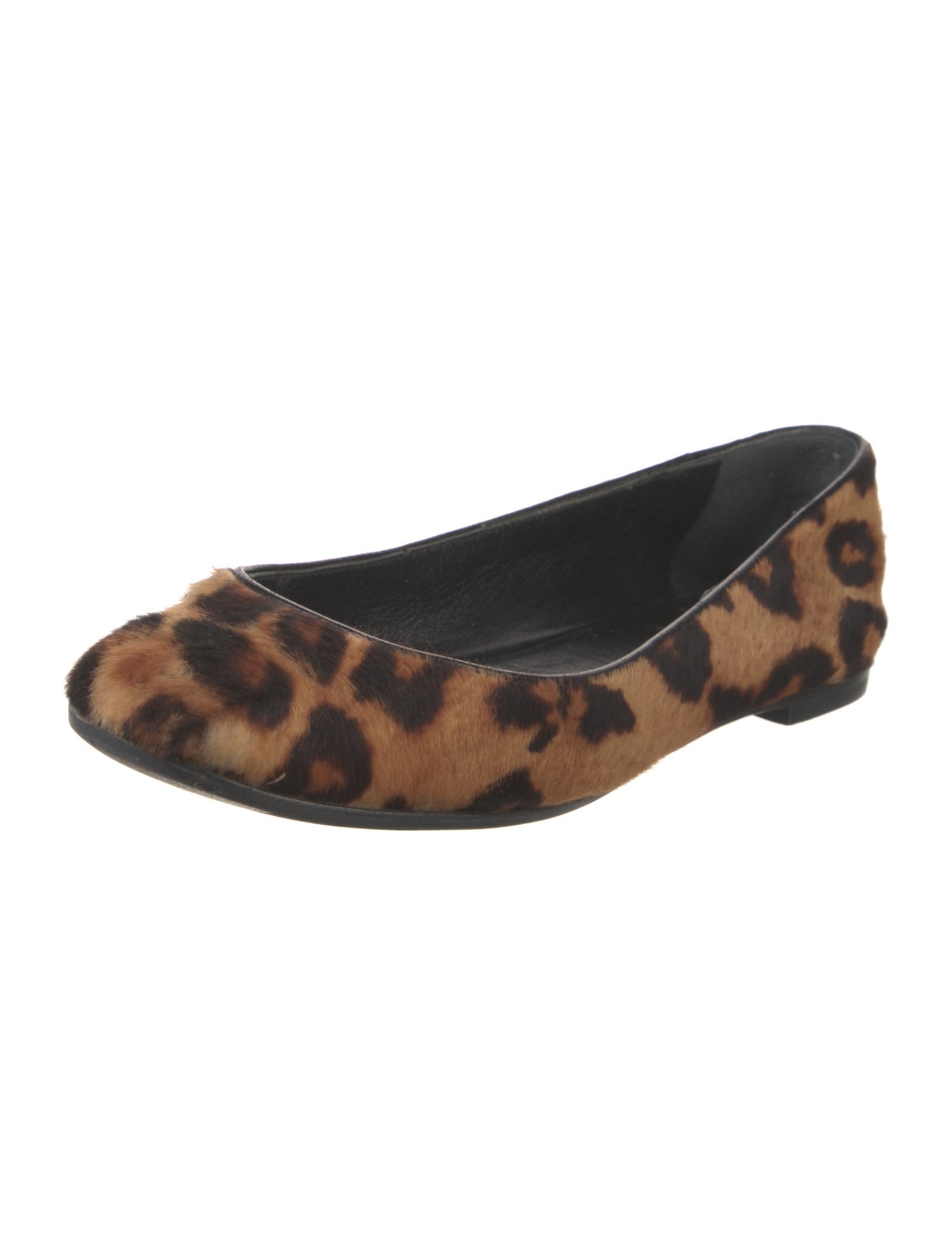 Giuseppe Zanotti Ponyhair Animal Print Flats