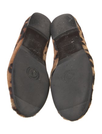 Giuseppe Zanotti Ponyhair Animal Print Flats