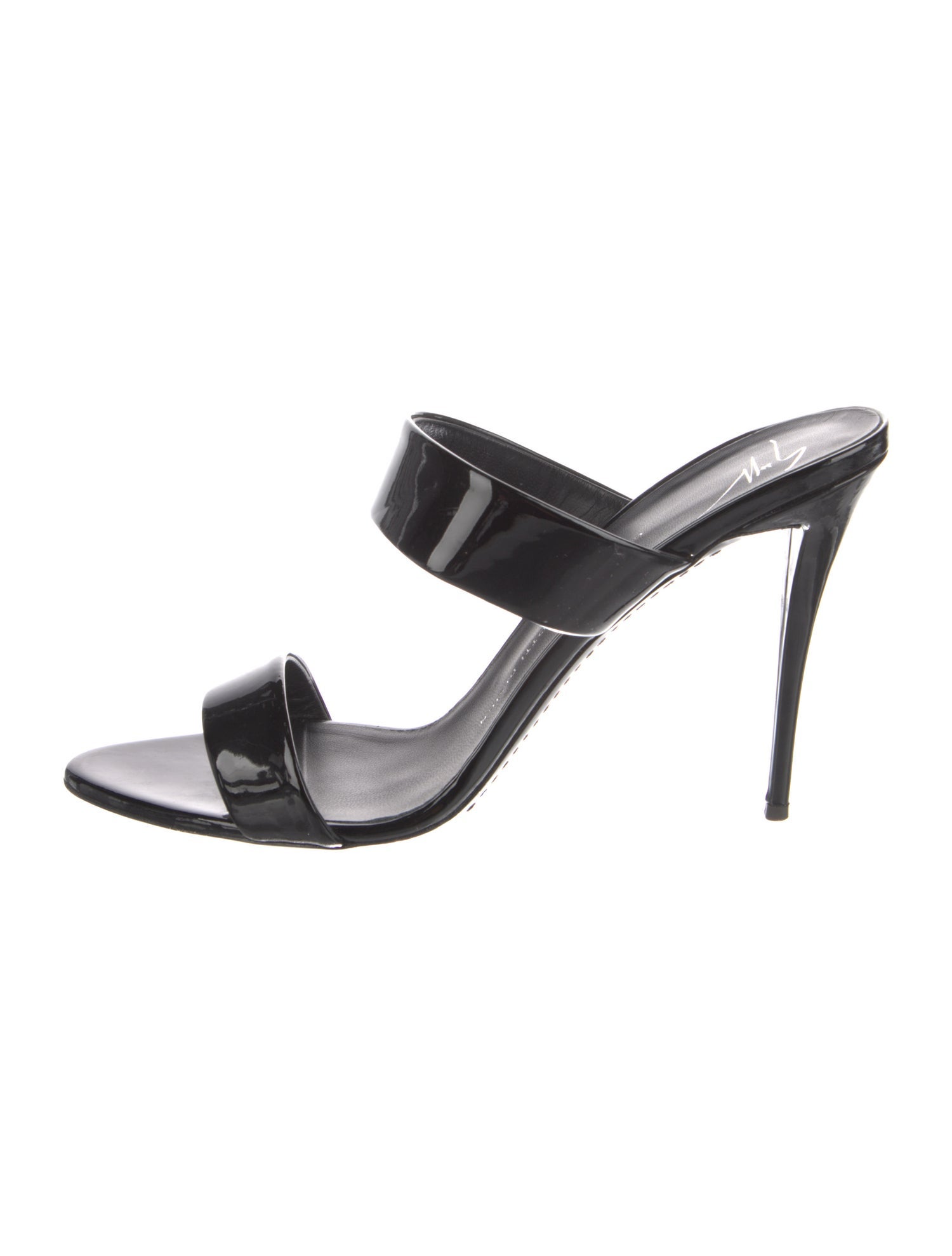 Giuseppe Zanotti Patent Leather Slides