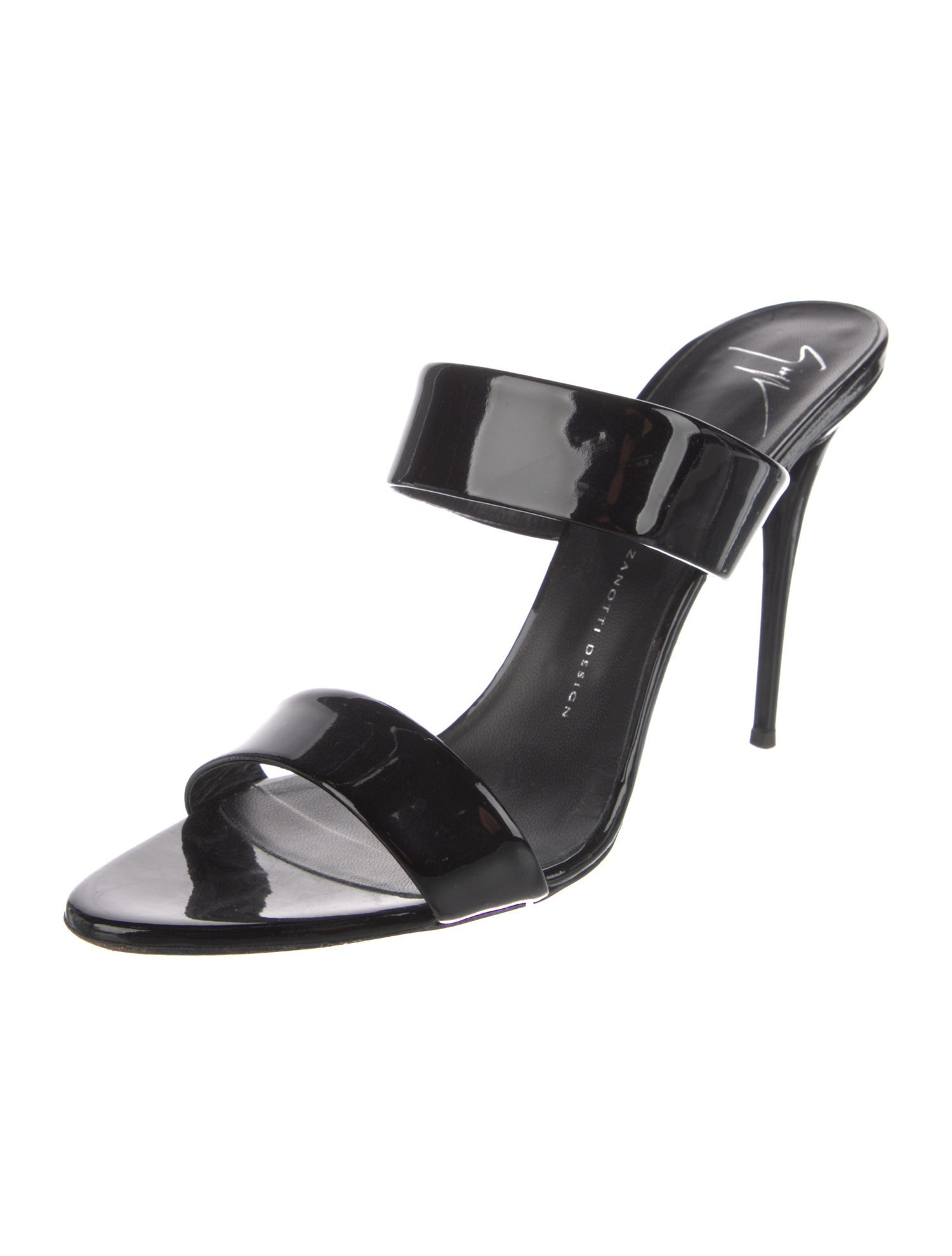 Giuseppe Zanotti Patent Leather Slides