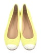 Giuseppe Zanotti Leather Colorblock Pattern Ballet Flats