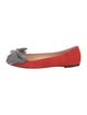 Giuseppe Zanotti Suede Bow Accents Ballet Flats