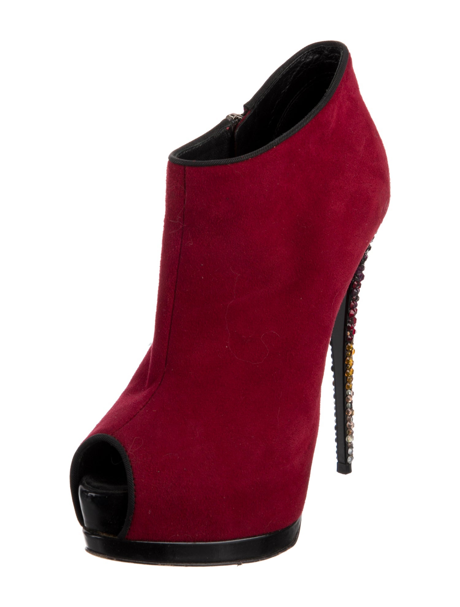 Giuseppe Zanotti Suede Animal Print Boots