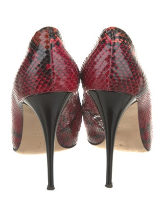 Giuseppe Zanotti Snakeskin Animal Print Pumps