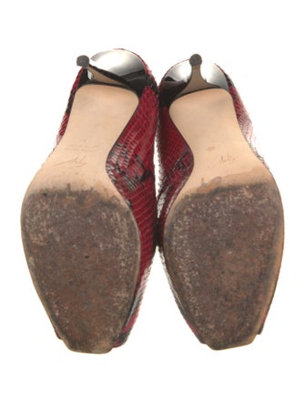 Giuseppe Zanotti Snakeskin Animal Print Pumps