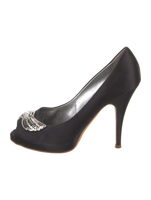 Giuseppe Zanotti Satin Crystal Embellishments Pumps
