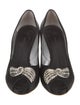 Giuseppe Zanotti Satin Crystal Embellishments Pumps