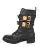 Giuseppe Zanotti Embossed Leather Combat Boots
