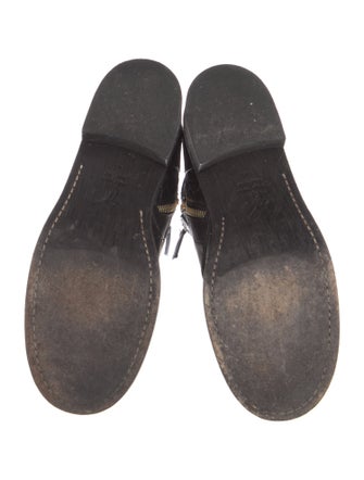 Giuseppe Zanotti Embossed Leather Combat Boots