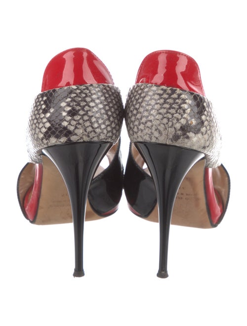 Giuseppe Zanotti Leather Animal Print D'Orsay Pumps