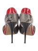 Giuseppe Zanotti Leather Animal Print D'Orsay Pumps