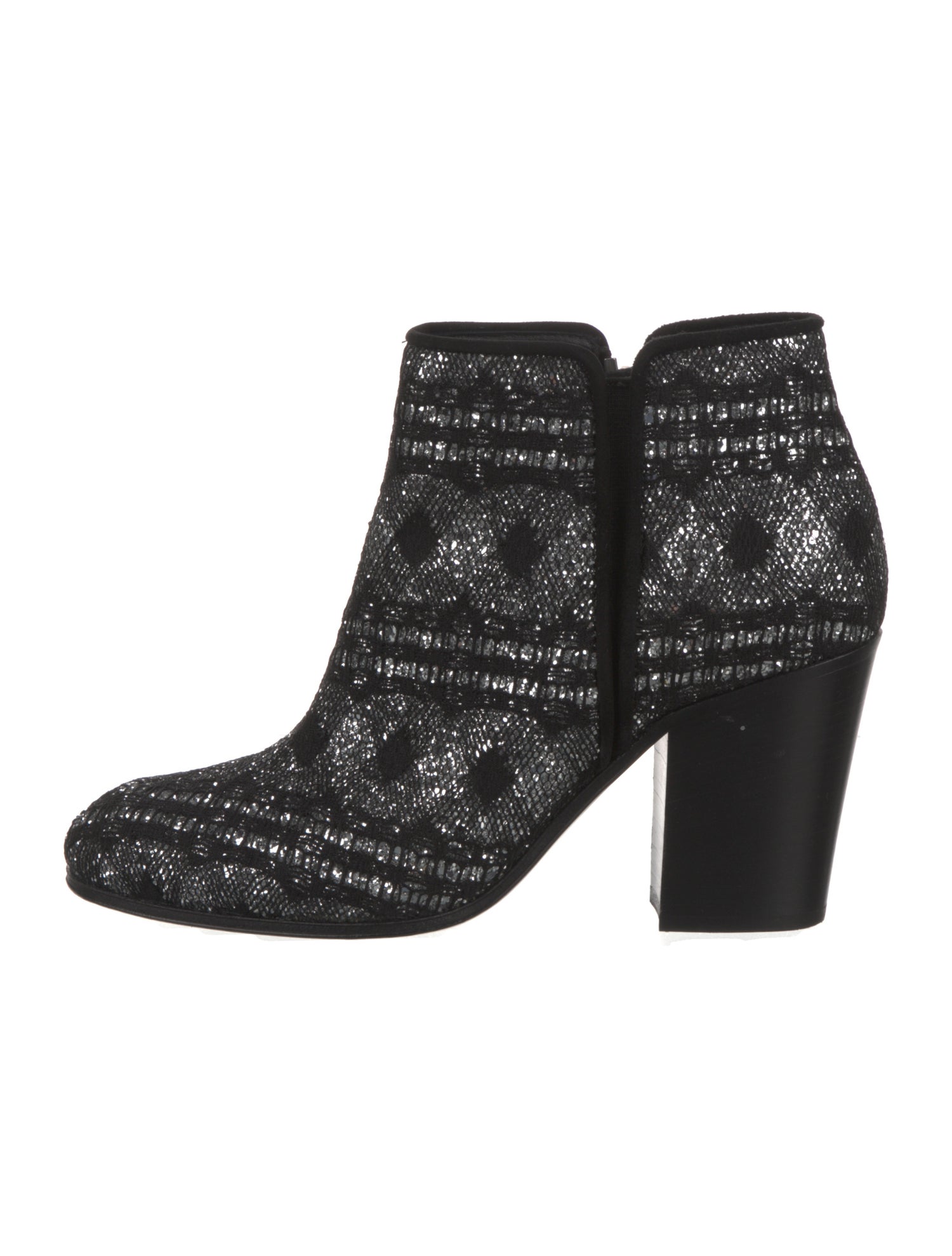 Giuseppe Zanotti Printed Glitter Accents Boots