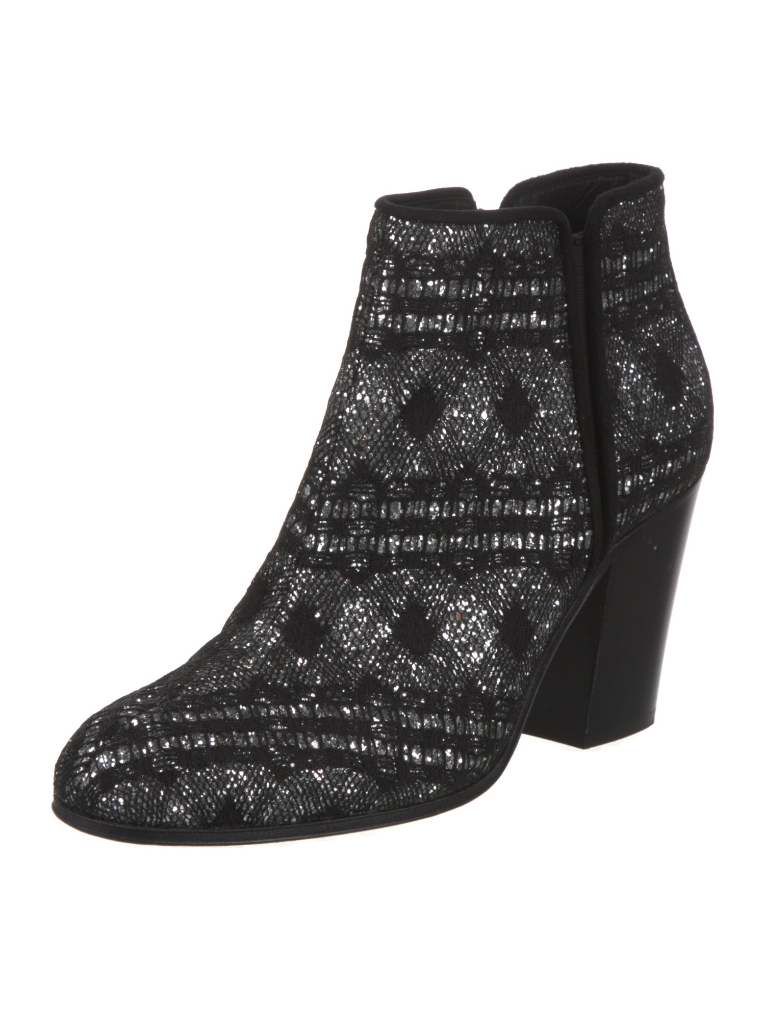 Giuseppe Zanotti Printed Glitter Accents Boots