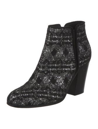 Giuseppe Zanotti Printed Glitter Accents Boots