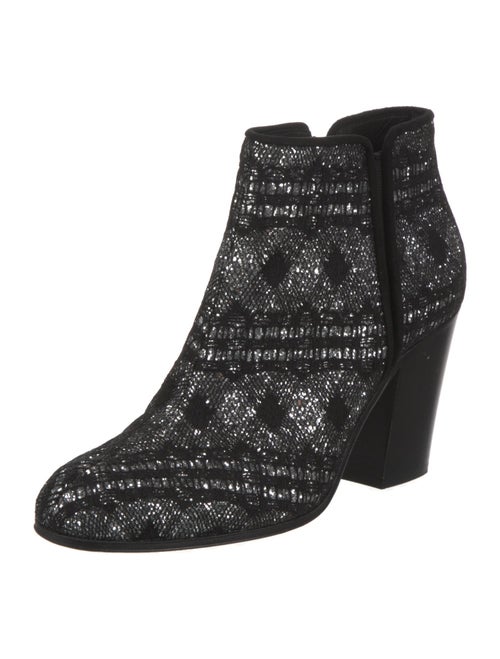 Giuseppe Zanotti Printed Glitter Accents Boots
