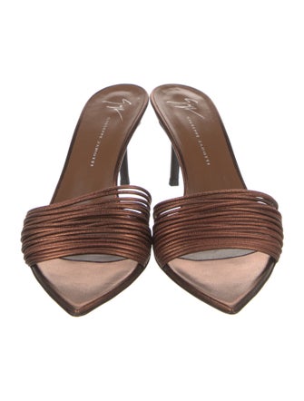 Giuseppe Zanotti Leather Slides