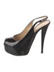 Giuseppe Zanotti Patent Leather Slingback Pumps