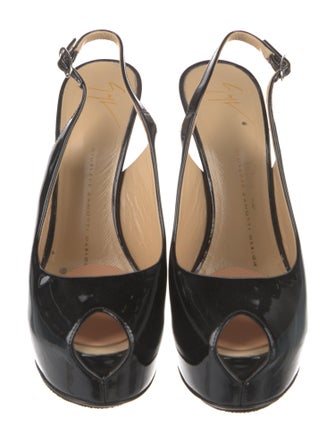 Giuseppe Zanotti Patent Leather Slingback Pumps