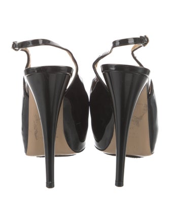 Giuseppe Zanotti Patent Leather Slingback Pumps