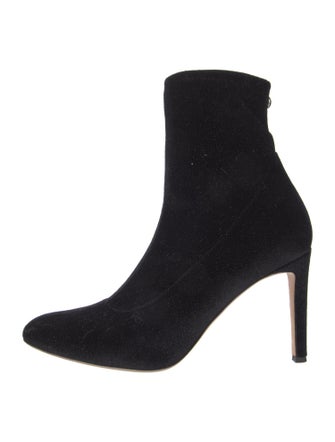Giuseppe Zanotti Velvet Glitter Accents Sock Boots