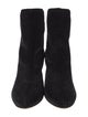 Giuseppe Zanotti Velvet Glitter Accents Sock Boots