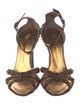 Giuseppe Zanotti Leather Animal Print Sandals