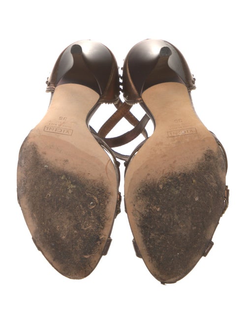 Giuseppe Zanotti Leather Animal Print Sandals