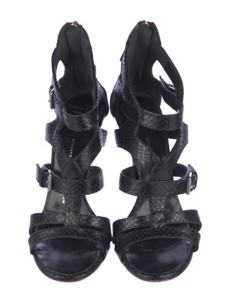 Giuseppe Zanotti Embossed Leather Gladiator Sandals