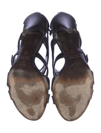 Giuseppe Zanotti Embossed Leather Gladiator Sandals