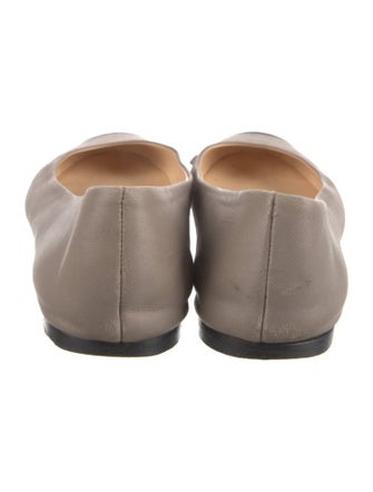 Giuseppe Zanotti Leather Colorblock Pattern Ballet Flats