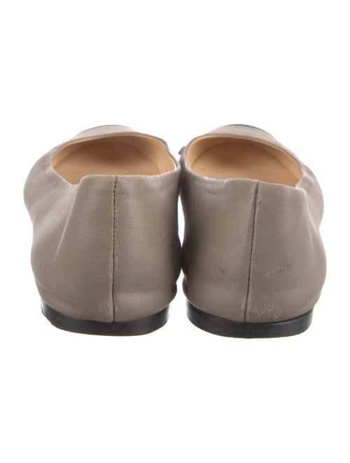 Giuseppe Zanotti Leather Colorblock Pattern Ballet Flats