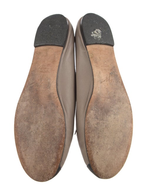 Giuseppe Zanotti Leather Colorblock Pattern Ballet Flats