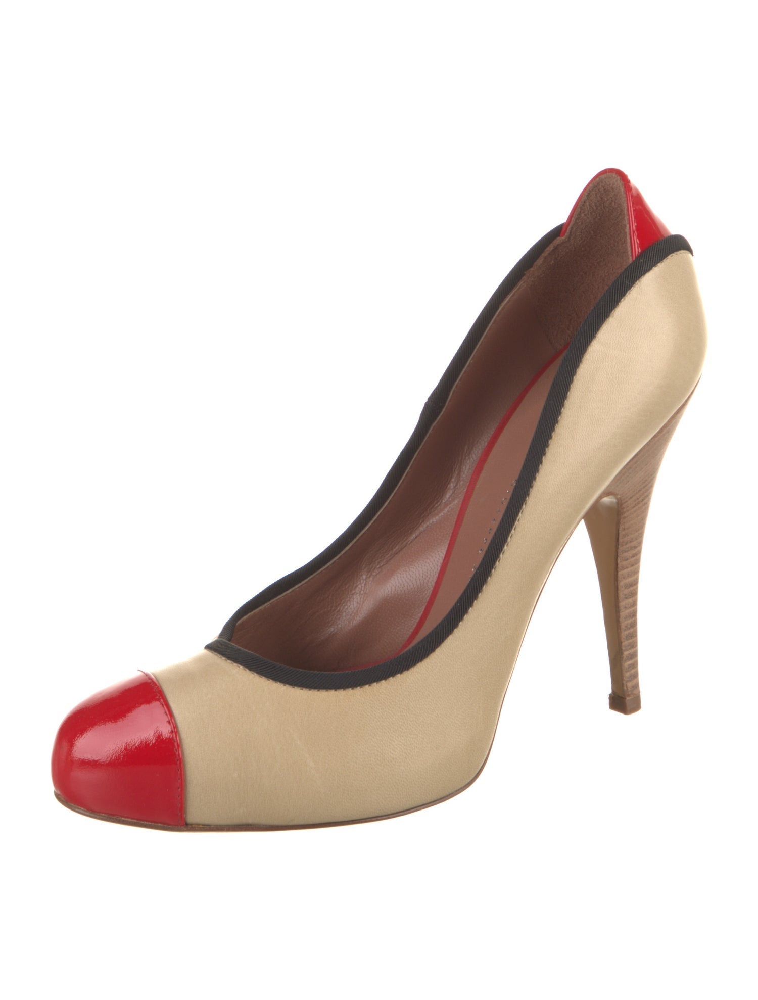 Giuseppe Zanotti Leather Colorblock Pattern Pumps