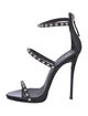 Giuseppe Zanotti Patent Leather Studded Accents Sandals