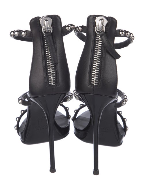 Giuseppe Zanotti Patent Leather Studded Accents Sandals