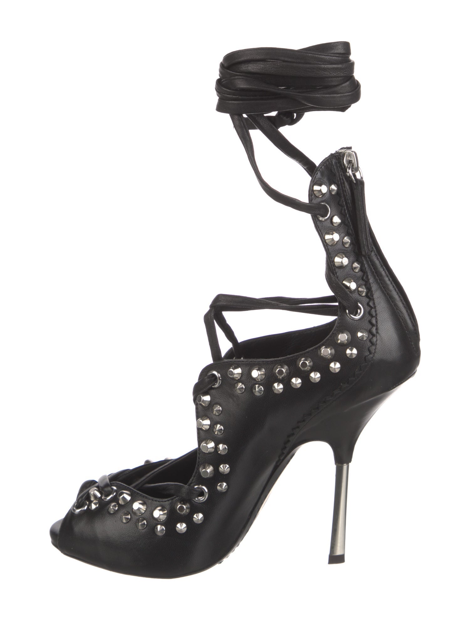 Giuseppe Zanotti Leather Studded Accents Pumps