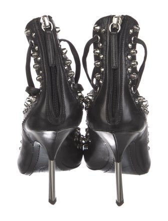 Giuseppe Zanotti Leather Studded Accents Pumps