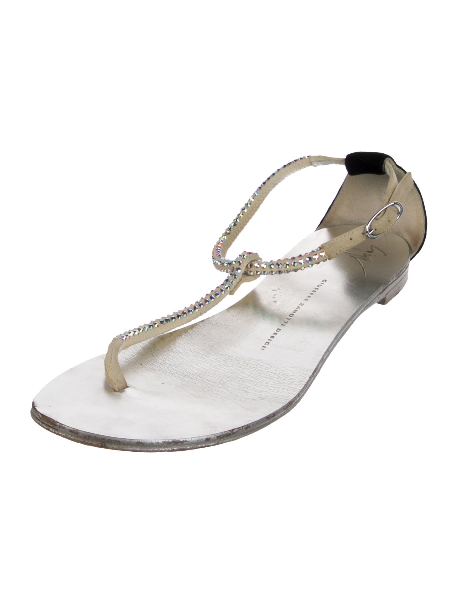 Giuseppe Zanotti Leather T-Strap Sandals