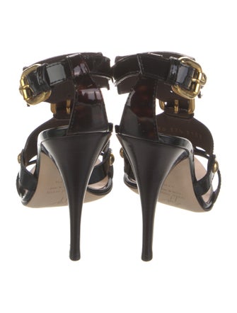 Giuseppe Zanotti Patent Leather T-Strap Sandals