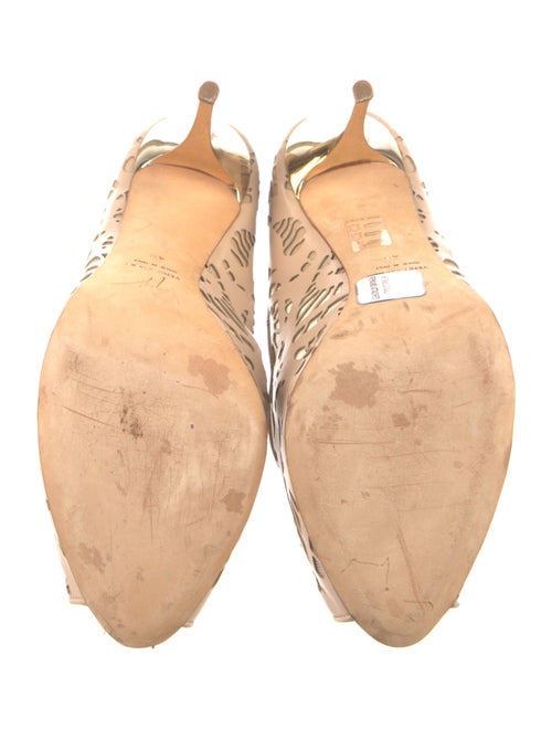 Giuseppe Zanotti Leather Lasercut Accents Pumps