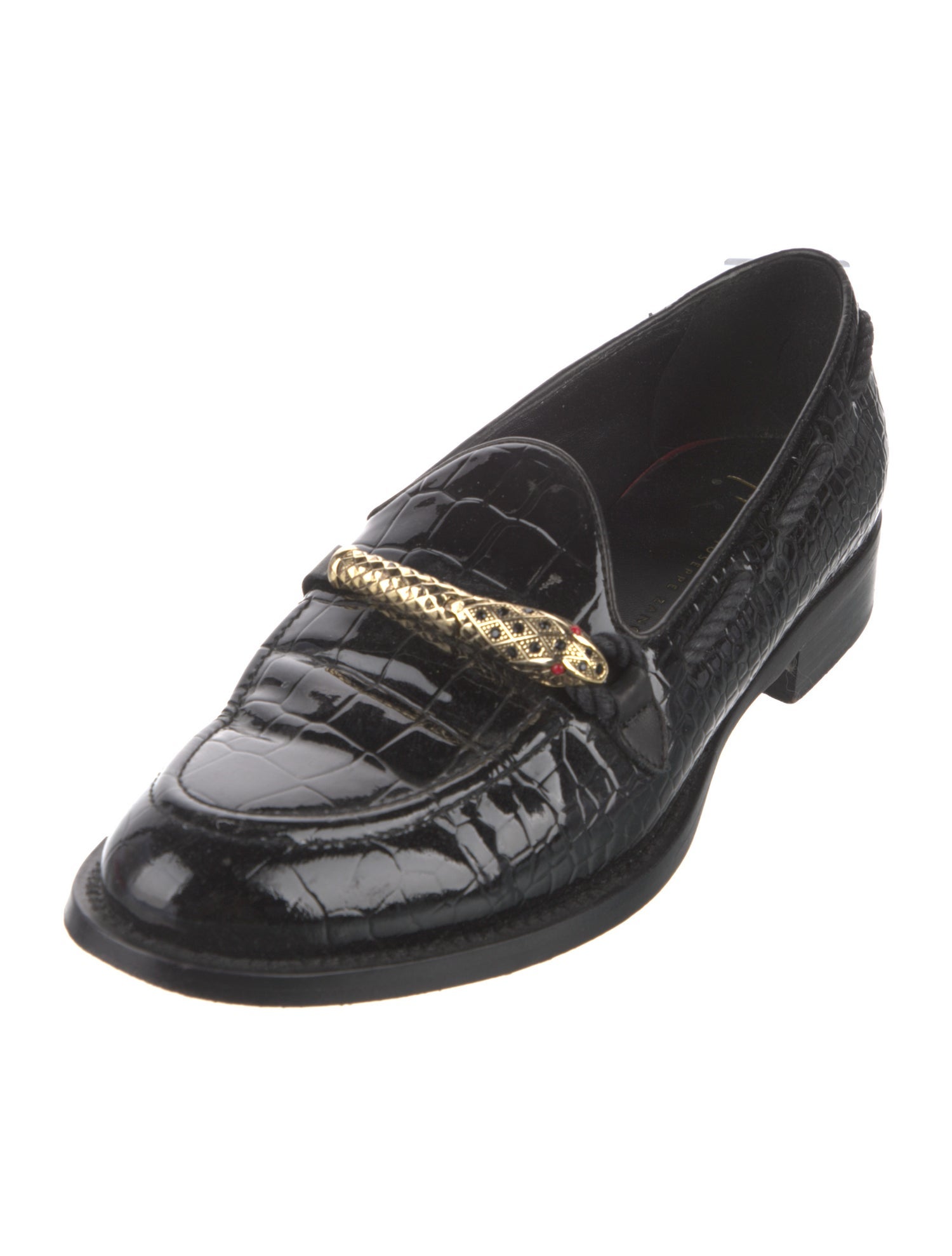 Giuseppe Zanotti Horsebit Accent Leather Loafers